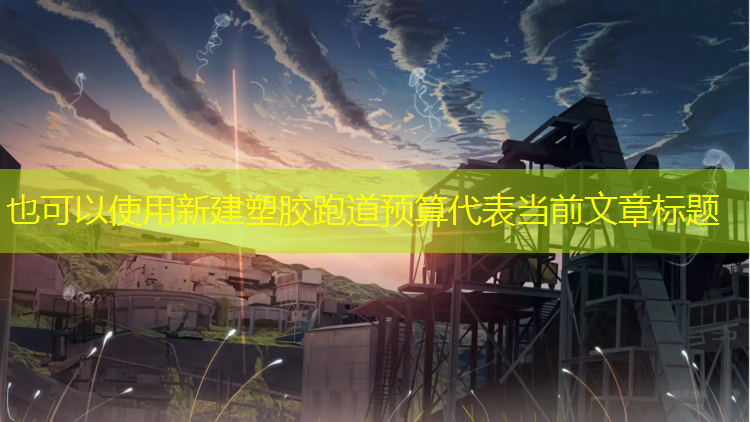 新建塑胶跑道预算